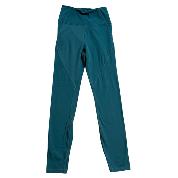 ACTA Wear Pants - ACTA Wear Womens High Waisted Activewear Leggings Teal Blue Size Medium